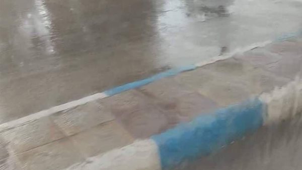 جانب من الأمطار اليوم