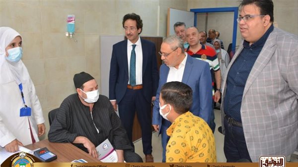 رئيس جامعة طنطا يتفقد