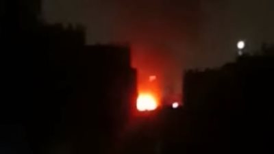 حريق حارة اليهود.. ننشر اللحظات الأولى من اندلاع النيران | فيديو