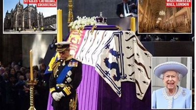 وسط حشود من الشعب.. خروج نعش الملكة إليزابيث من قصر بالمورال إلى كاتدرائية سان جيل | صور