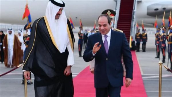 السيسي وأمير قطر
