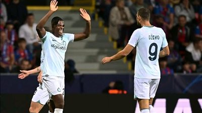 دجيكو يقود إنتر ميلان في الفوز على فيكتوريا بلزن بثنائية بدوري أبطال أوروبا