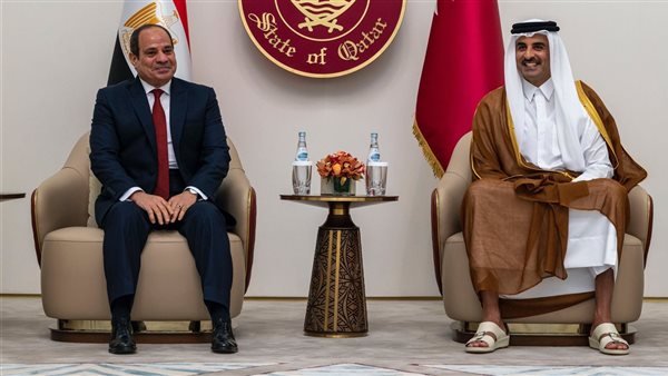السيسي وتميم في قطر
