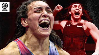 سمر حمزة تحصد فضية بطولة العالم للمصارعة