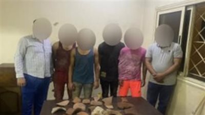 القبض على 6 أشخاص بتهمة التنقيب عن الآثار بالغربية