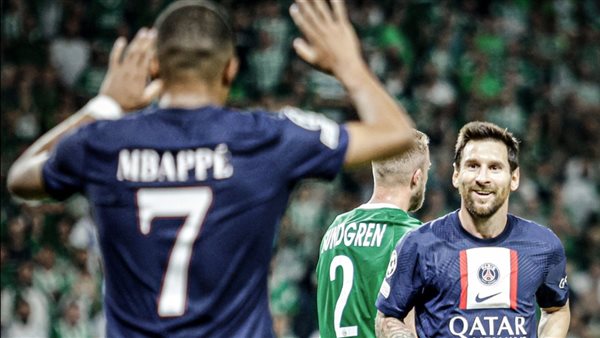 ميسي ومبابي 