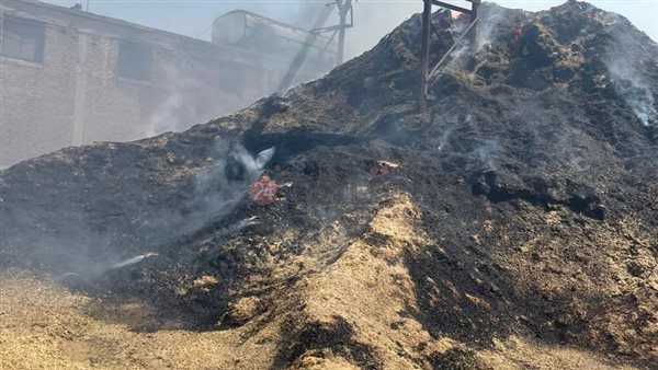 حريق في مصنع وتروبيل