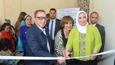 وزيرة التضامن الاجتماعي تفتتح معرض فنون أولادنا | صور