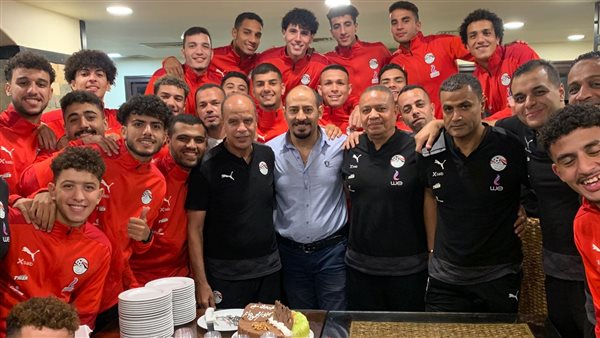 احتفال لاعبو منتخب