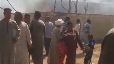 إصابة شخص إثر نشوب حريق بمعهد أزهري في قنا | صور