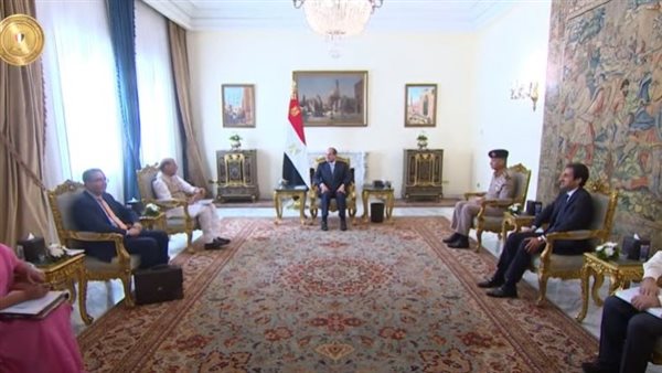 الرئيس السيسي ووزير