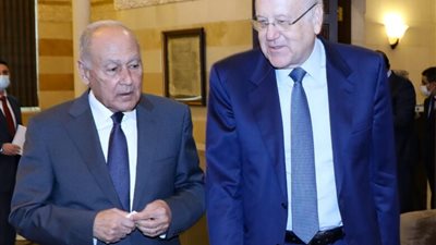 أبو الغيط يلتقي رئيس الوزراء اللبناني ويؤكد: الاستحقاق الرئاسي يمثل الخطوة الأهم على طريق الاستقرار