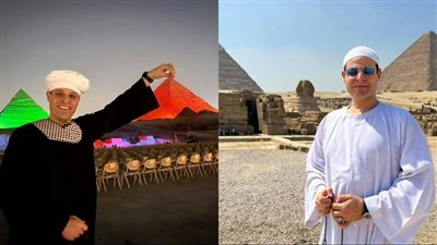 محمود التهامي يحيي أول حفل إنشاد ديني بـ سفح الأهرامات