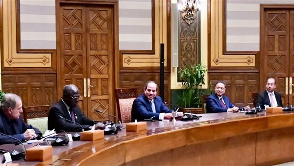 السيسي مع وزراء العرب