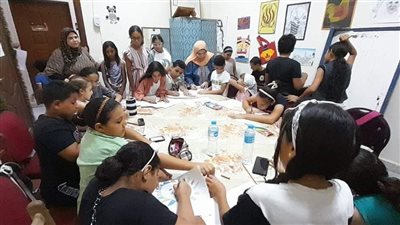 مركز شباب بورفؤاد ينفذ مسابقة في الفنون التشكيلية | صور