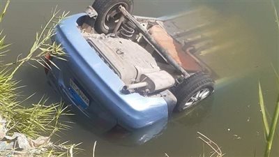  سقوط سيارة ملاكي في ترعة بالغربية ومصرع شاب وإصابة آخر