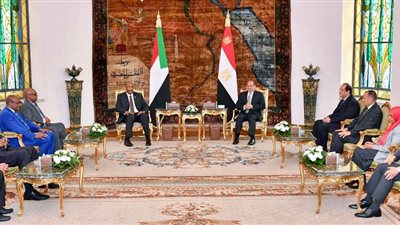  الرئيس السيسي والبرهان يستعرضان آخر مستجدات القضايا الإقليمية 