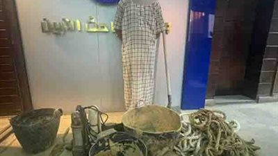 ضبط شخص لاتهامه بالحفر والتنقيب عن الآثار بالقاهرة 