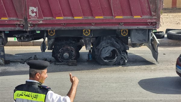 انفجار إطار سيارة