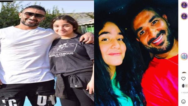 أحمد سعد وابنته