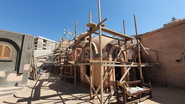 أعمال ترميم دير الملاك