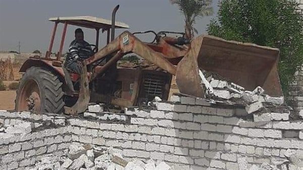 إزالة تعديات بالمنيا