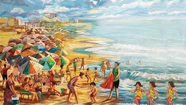 إحدى اللوحات المشاركة