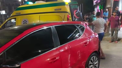 بسبب زفة عروس.. إصابة أب ونجله في تصادم 3 سيارات بطنطا 