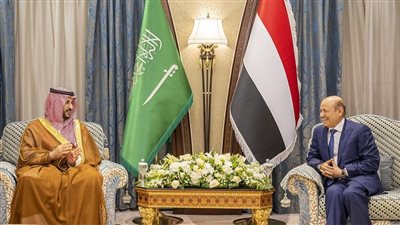 رئيس مجلس القيادة اليمني يلتقي وزير الدفاع السعودي | التفاصيل