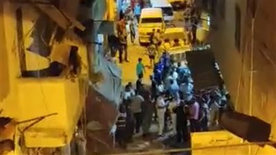 إصابة 3 مواطنين فى انهيار عقار قديم بمنطقة فلمنج شرق الإسكندرية 