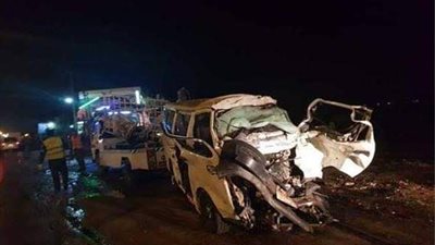 أسفر عن مصرع وإصابة 15 شخصا.. ننشر أسماء ضحايا ومصابي حادث تصادم سيارتين بقنا