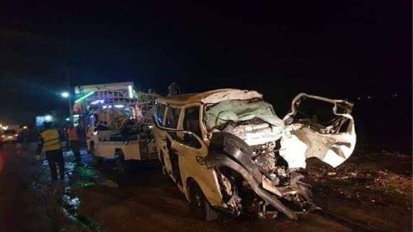 حادث تصادم سيارتين