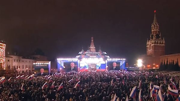 كلمة بوتين أمام حشد