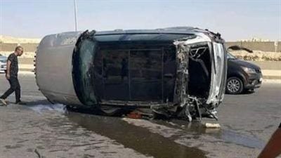 إصابة المهندس رامي فارس الراعي العقاري للنادي الأهلي في انقلاب سيارته بالقطامية