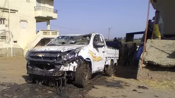 السيارة بعد الحادث