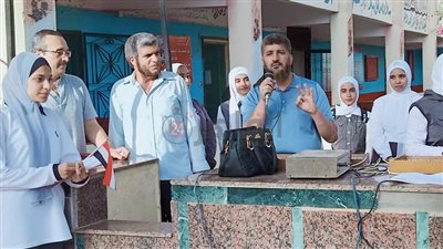 من داخل المدرسة.. ننشر الصور الأخيرة لمعلم توفي عقب إلقاء كلمة بكفر الشيخ