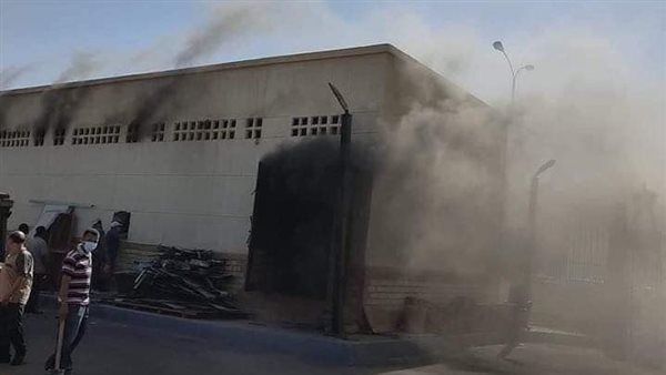 حريق جامعة مصر