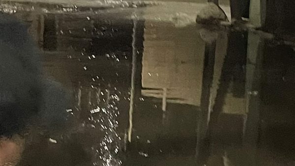 كسر بخط الصرف الصحي