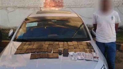 سقوط تاجر مخدرات بحوزته 5 كيلو حشيش في المنوفية