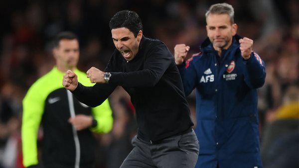  احتفال أرتيتا بفوز