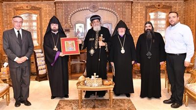 البابا تواضروس يستقبل قائم مقام مطران تركيا للأرمن الأرثوذكس