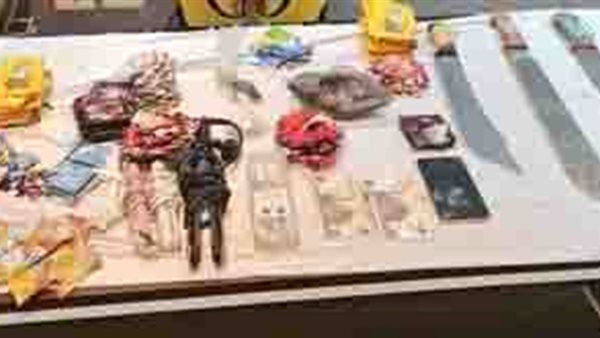 جانب من المضبوطات