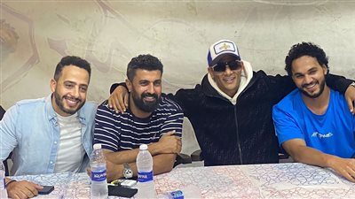 رفقة محمد رمضان.. عصام السقا في كواليس العمدة استعدادًا لرمضان 2023