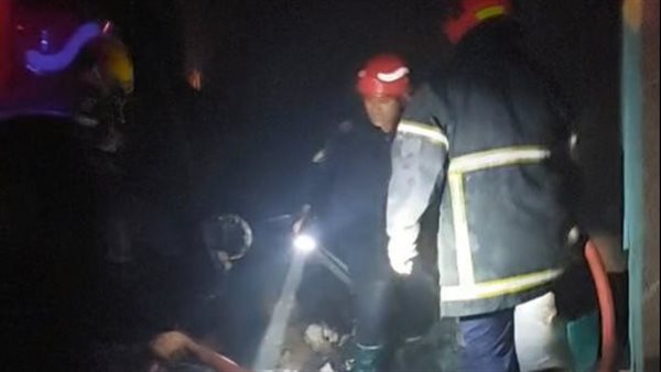 حريق شقة سكنية -