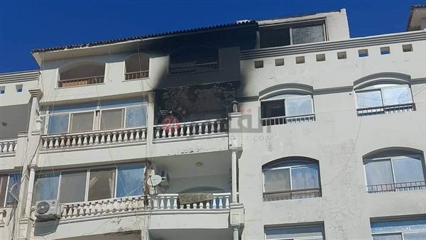 حريق شقة سكنية بالغردقة