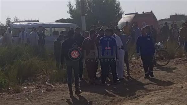 موقع الحادث بالطريق