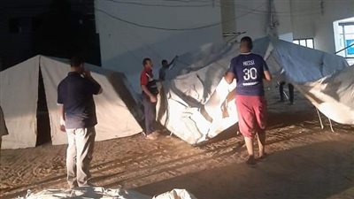 محليات المنوفية: إقامة معسكرات إيواء لمتضرري ارتفاع منسوب نهر النيل بالسادات| صور