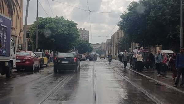 هطول أمطار على الإسكندرية