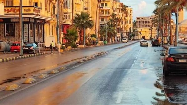 هطول أمطار على الإسكندرية