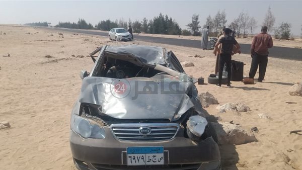 انقلاب سيارة ملاكي